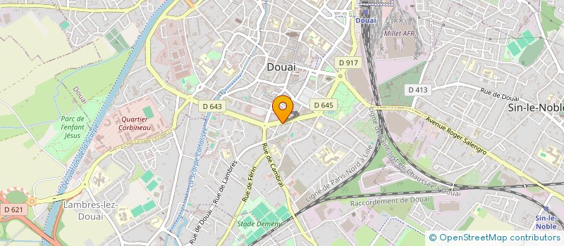 localisation de l'entreprise SCI LOUISE MICHEL à DOUAI