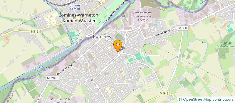 localisation de l'entreprise SCI LOUISE PATRIMOINE  COMINES