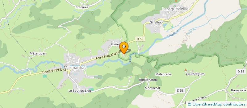 localisation de l'entreprise SCI LOUISE PE-TI à MARMANHAC