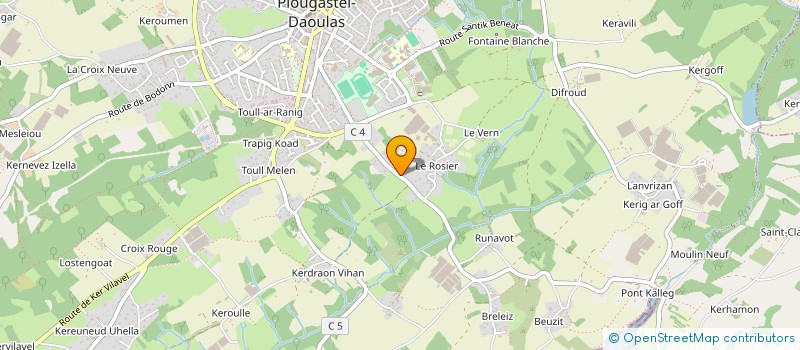 localisation de l'entreprise SCI LOUISEOLIVE  PLOUGASTEL-DAOULAS