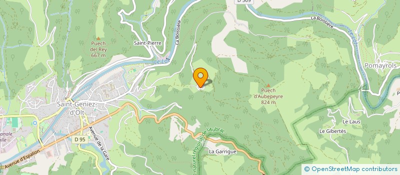 localisation de l'entreprise SCI LOUISIRIS&CO  SAINT GENIEZ D'OLT ET D'AUBRAC