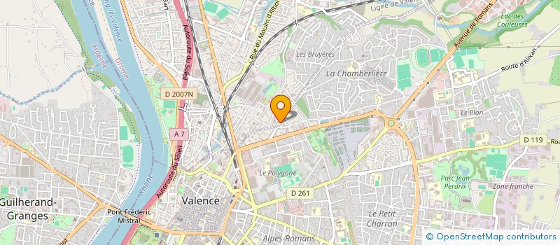 localisation de l'entreprise SCI LOUISPASTIMMO à VALENCE