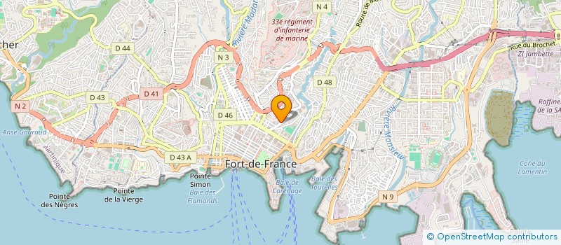 localisation de l'entreprise SCI LOUJEC à FORT-DE-FRANCE