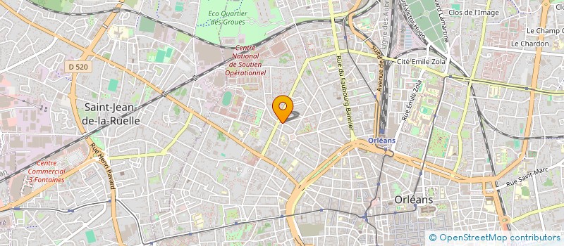 localisation de l'entreprise SCI LOUJO à ORLEANS