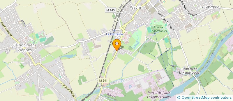 localisation de l'entreprise SCI LOUKA  WAVRIN