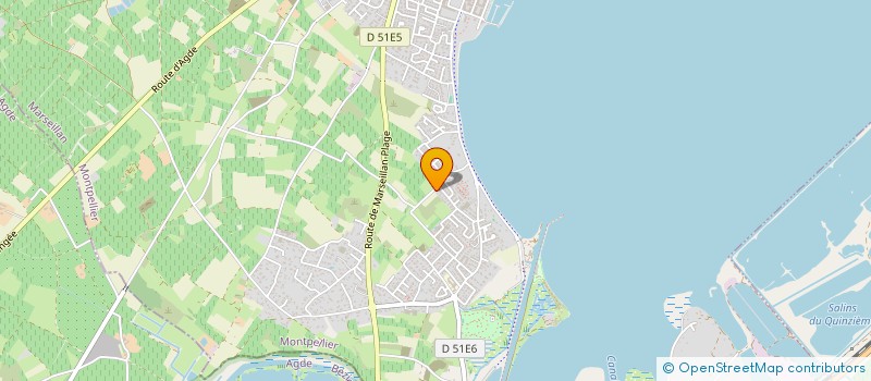 localisation de l'entreprise SCI LOULA COUNGA à MARSEILLAN