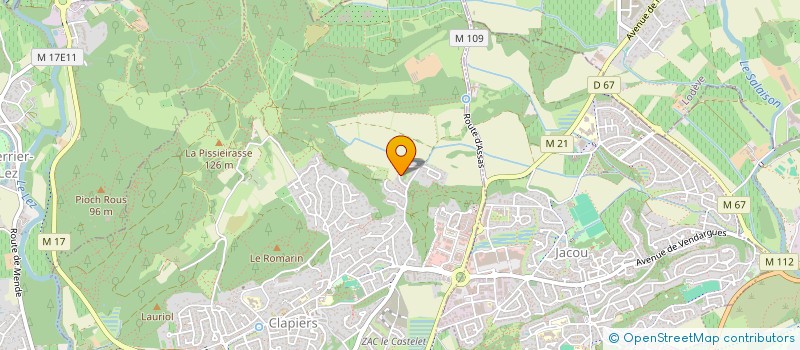 localisation de l'entreprise SCI LOULI  CLAPIERS