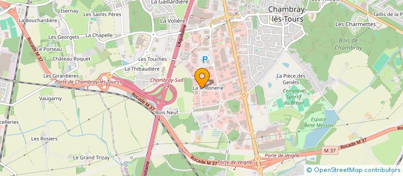 localisation de l'entreprise SCI LOULOU 1  CHAMBRAY-LES-TOURS