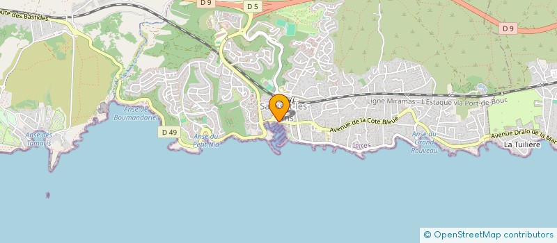 localisation de l'entreprise SCI LOULOU  SAUSSET-LES-PINS