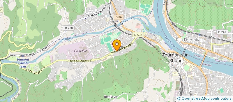localisation de l'entreprise SCI LOULOU ET CIE à TOURNON-SUR-RHONE