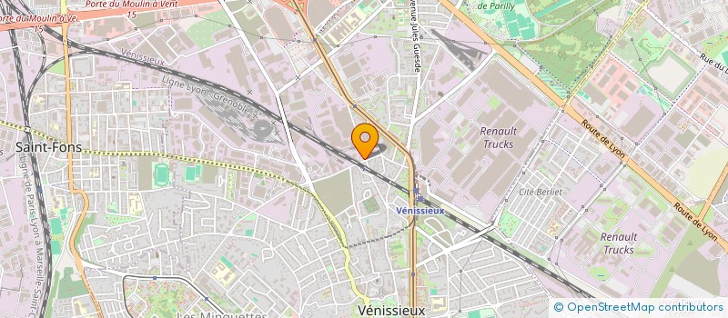 localisation de l'entreprise SCI LOULOU HOTEL DU NORD  VENISSIEUX