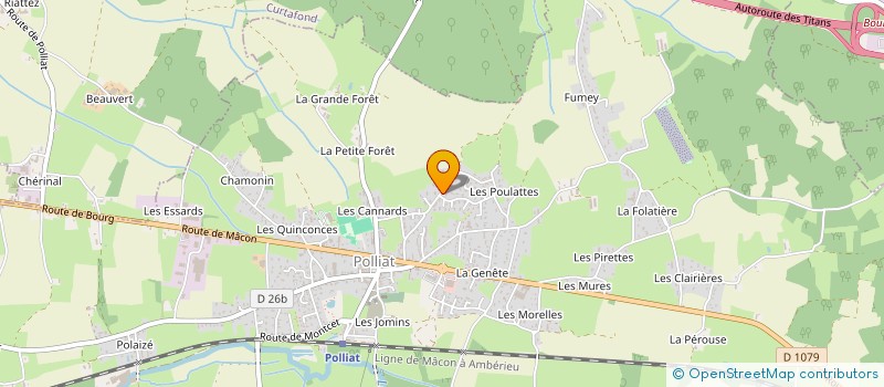localisation de l'entreprise SCI LOULOUS LB à POLLIAT