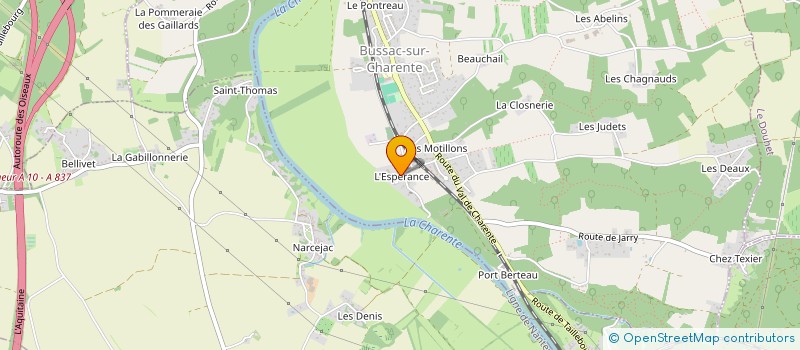 localisation de l'entreprise SCI LOULOUTO  BUSSAC-SUR-CHARENTE