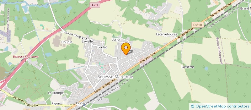 localisation de l'entreprise SCI LOUMA  BENESSE-MAREMNE