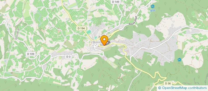 localisation de l'entreprise SCI LOUMA  BONNIEUX