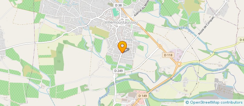 localisation de l'entreprise SCI LOUMAGNE à VILLEMOUSTAUSSOU