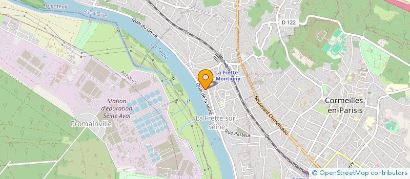 localisation de l'entreprise SCI LOUMAT  LA FRETTE-SUR-SEINE