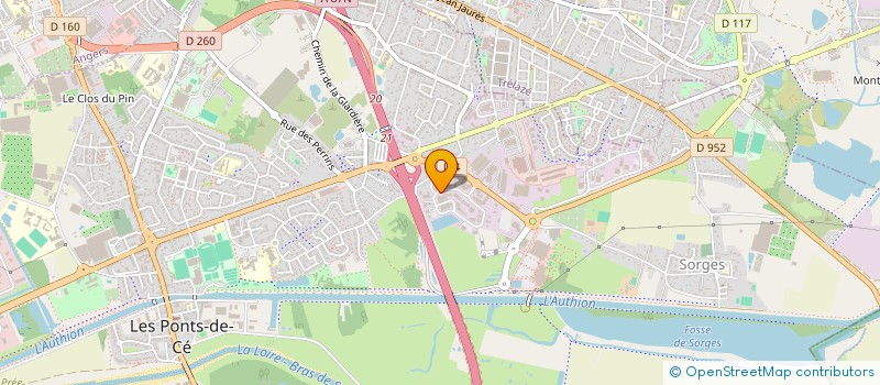 localisation de l'entreprise SCI LOUMIRE  LES PONTS-DE-CE