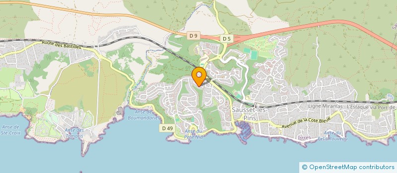 localisation de l'entreprise SCI LOUMY  SAUSSET-LES-PINS