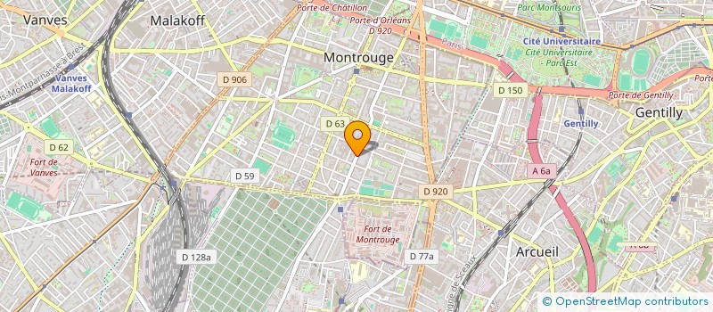 localisation de l'entreprise SCI LOUNA  MONTROUGE