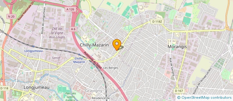 localisation de l'entreprise SCI LOUNA à CHILLY-MAZARIN