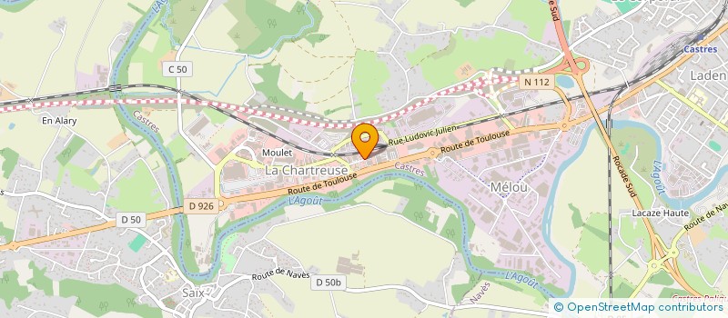 localisation de l'entreprise SCI LOUNA  CASTRES