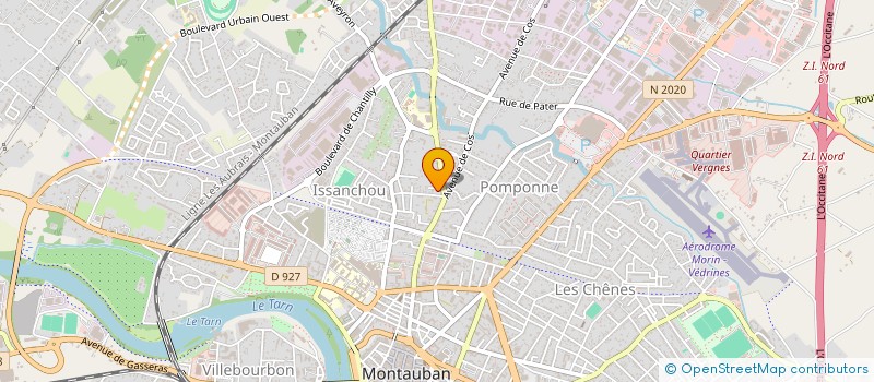 localisation de l'entreprise SCI LOUNA  MONTAUBAN