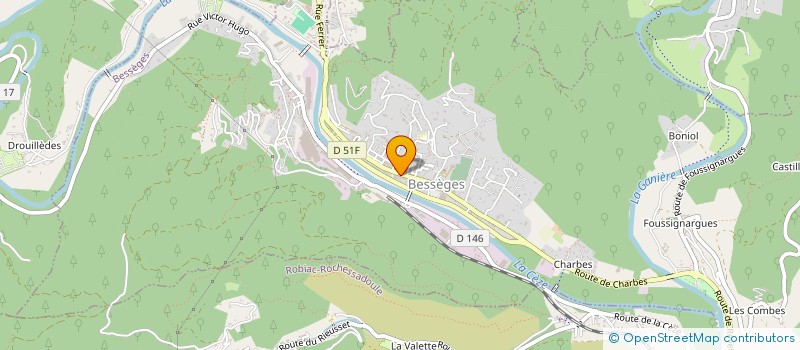 localisation de l'entreprise SCI LOUNA  BESSEGES