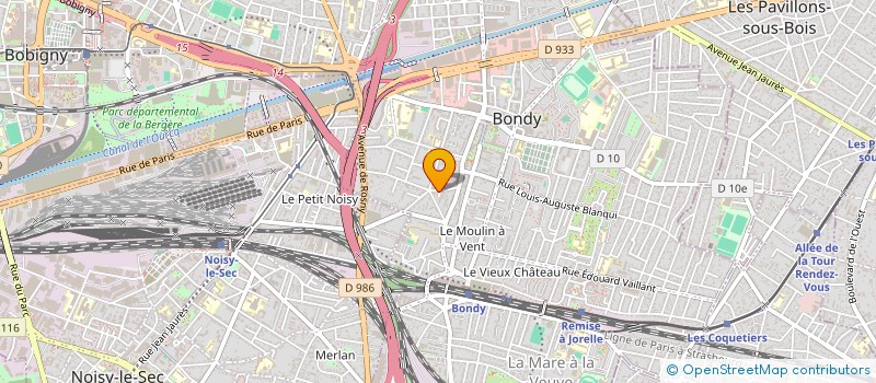 localisation de l'entreprise SCI LOUNA  BONDY