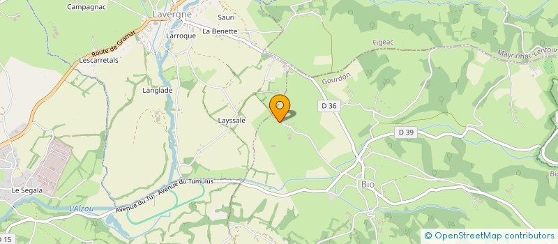 localisation de l'entreprise SCI LOUNA  BIO