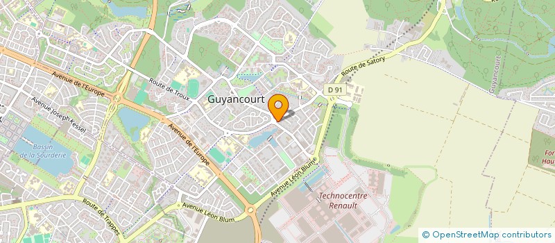 localisation de l'entreprise SCI LOUNA TWINS  GUYANCOURT