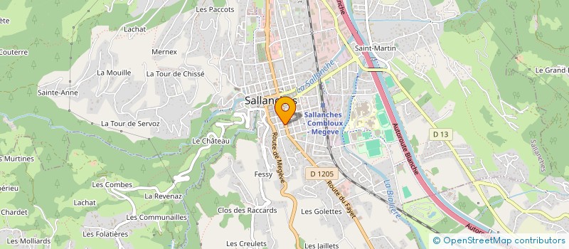 localisation de l'entreprise SCI LOUPAU à SALLANCHES