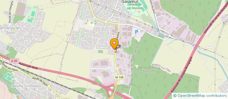 localisation de l'entreprise SCI LOUPAULOU  CHEVIGNY-SAINT-SAUVEUR