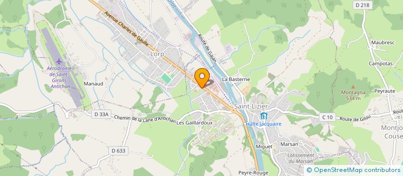 localisation de l'entreprise SCI LOUPI à SAINT-LIZIER