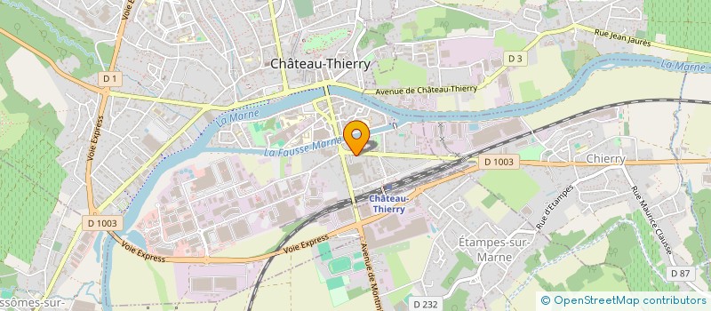 localisation de l'entreprise SCI LOUPIOS à CHATEAU-THIERRY