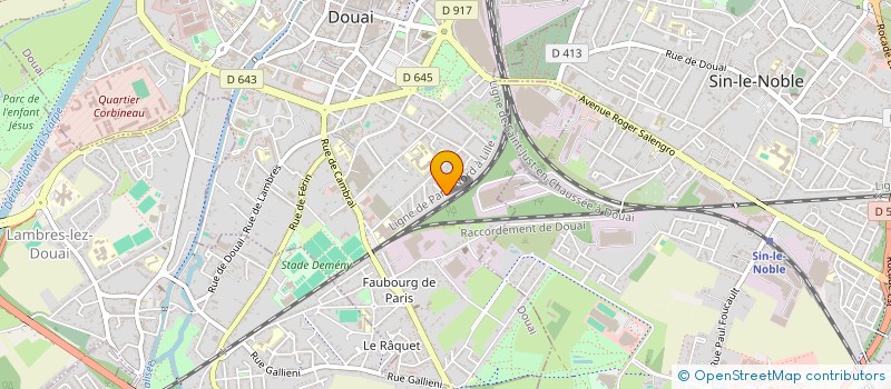 localisation de l'entreprise SCI LOURDEL à DOUAI