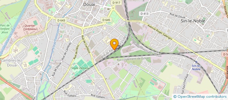 localisation de l'entreprise SCI LOURDEL III à DOUAI
