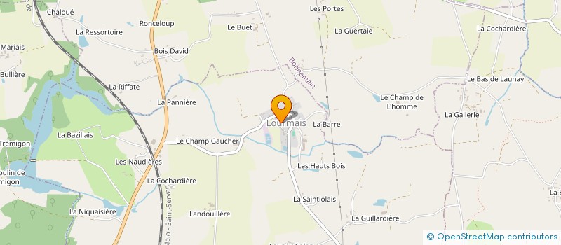 localisation de l'entreprise SCI LOUREC  LOURMAIS