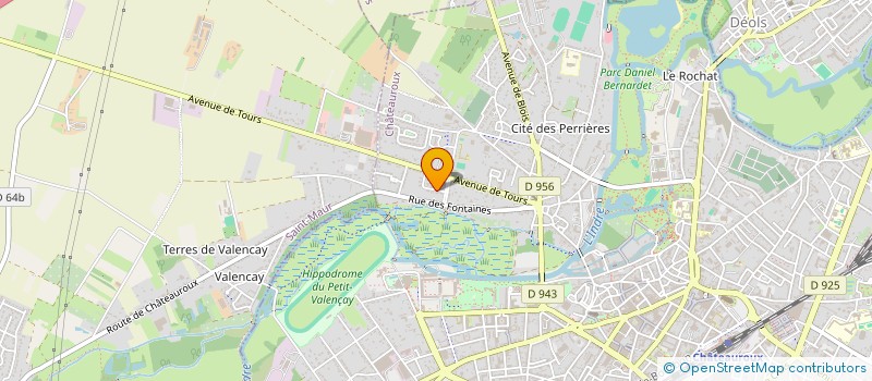 localisation de l'entreprise SCI LOURENCO  CHATEAUROUX