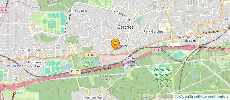 localisation de l'entreprise SCI LOURME LES GRANGETTES à GARCHES