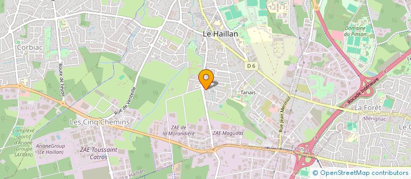 localisation de l'entreprise SCI LOURONAURE  LE HAILLAN