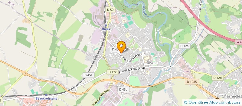 localisation de l'entreprise SCI LOUROS  RIVES