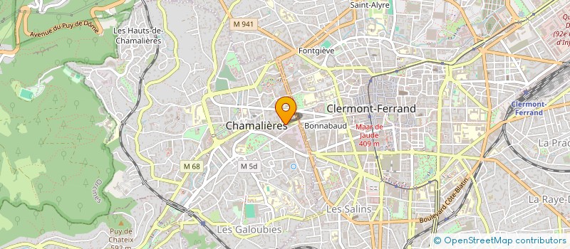 localisation de l'entreprise SCI LOURS  CHAMALIERES