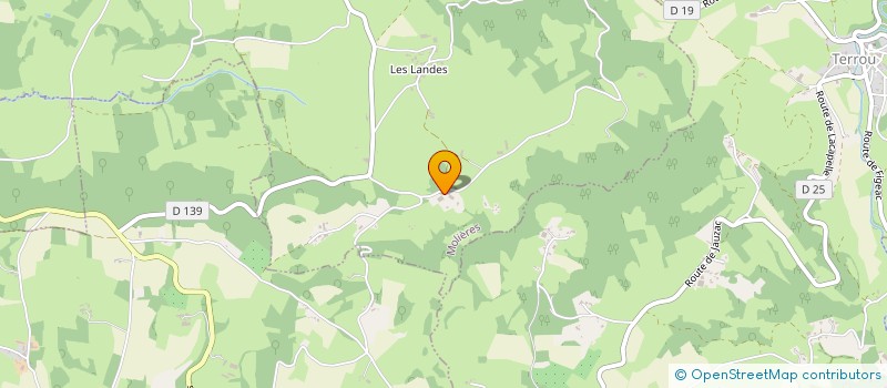 localisation de l'entreprise SCI LOUSTAL  MOLIERES