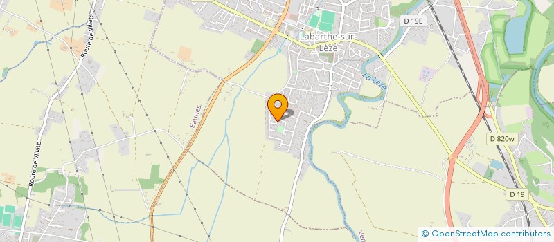 localisation de l'entreprise SCI LOUSTAL à LABARTHE-SUR-LEZE