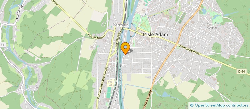 localisation de l'entreprise SCI LOUSTAN  L'ISLE-ADAM