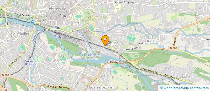 localisation de l'entreprise SCI LOUSTAU BELLEHIGUE  BIZANOS