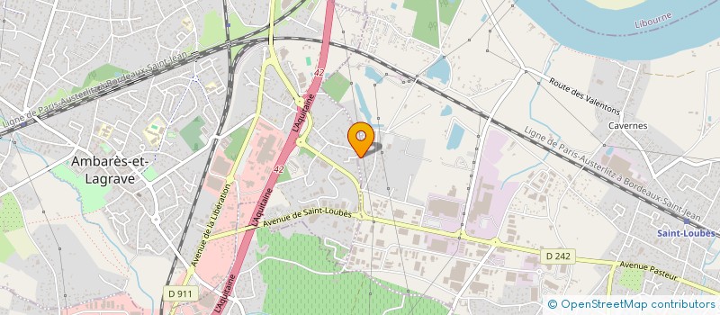 localisation de l'entreprise SCI LOUSTAUNAU JV  SAINT-LOUBES