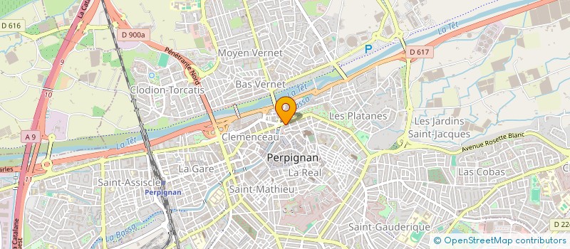 localisation de l'entreprise SCI LOUSTRIC  PERPIGNAN