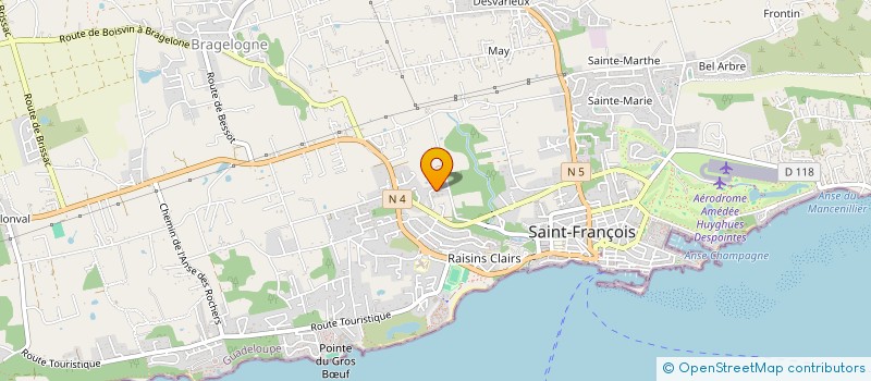 localisation de l'entreprise SCI LOUSYLAMA à SAINT-FRANCOIS